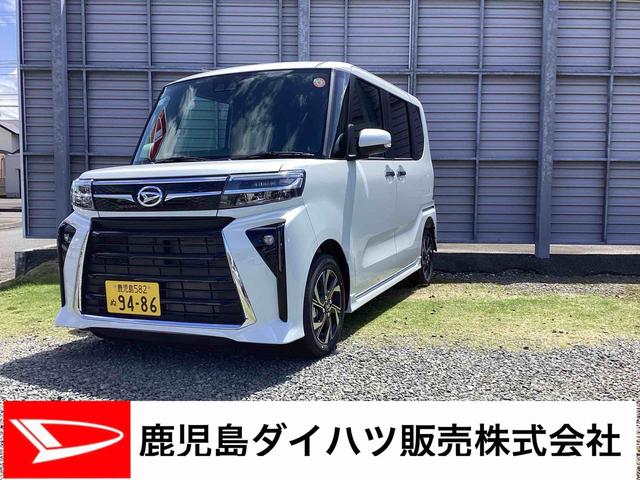 タントカスタムＸインパネシフト　プッシュスタートスイッチ　電子カードキー　電動パーキングブレーキ　両側電動スライドドア　レーンキープアシスト　衝突被害軽減システム　ＡＢＳ（鹿児島県）の中古車