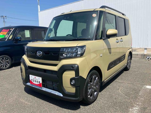 タントファンクロスターボターボ　２ＷＤ　スマートアシスト　ディスプレイオーディオ　バックモニター　両側電動スライドドア　シートヒーター　オートホールド機能　電動パーキングブレーキ　プッシュボタンスタート　フォグランプ（福島県）の中古車