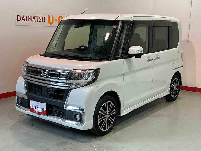 タントカスタムＲＳ　トップエディションＳＡII両側オートスライドドア　インテリキー　ターボ車　ＥＳＣ　格納ミラー　バックモニター　ベンチシート　ＡＢＳ　ＴＶナビ　オートライト　Ｗエアバック　キーフリーシステム　ＬＥＤヘッドライト（栃木県）の中古車