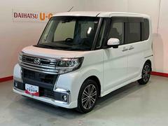 タント 中古車 カスタムＲＳ　トップエディションＳＡＩＩ両側オートスライドドア　インテリキー　ターボ車　ＥＳＣ　格納ミラー　バックモニター　ベンチシート　ＡＢＳ　ＴＶナビ　オートライト　Ｗエアバック　キーフリーシステム　ＬＥＤヘッドライト