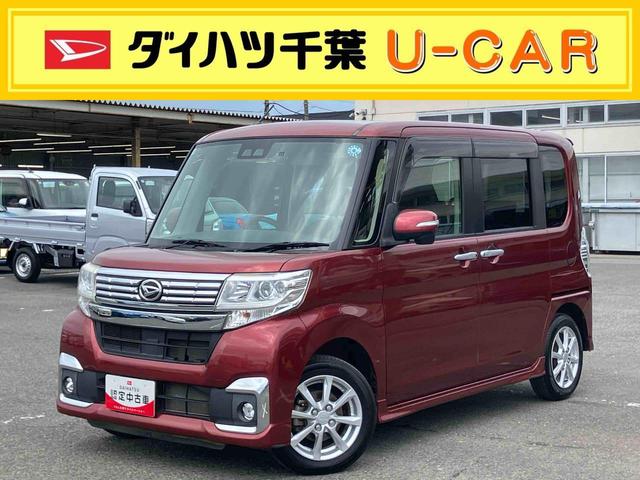 タントカスタムＸ　ＳＡIIIナビ／ＴＶ／ＤＶＤ／ＢＴ／ＵＳＢ　バックカメラ　ドラレコ　運転席シートヒーター　ＬＥＤヘッドライト　オートライト　オートハイビーム　両側スライド（左側電動）　キーフリー　盗難防止警報　アルミホイール（千葉県）の中古車
