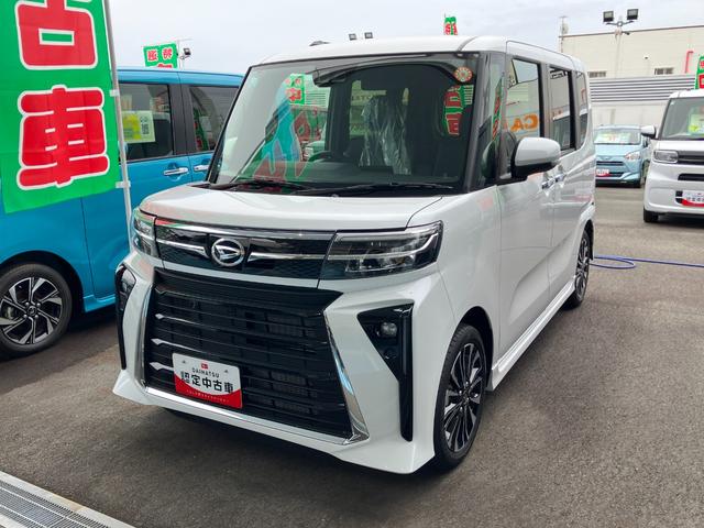 タントカスタムＲＳ１５インチアルミホイール　キーフリーシステム　プッシュボタンスタート　オートエアコン（プッシュ式）　フルＬＥＤヘッドランプ　オート格納式カラードドアミラー　本革巻ステアリングホイール（静岡県）の中古車