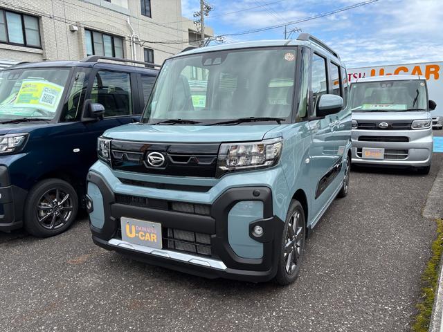 タントファンクロスターボ１５インチアルミホイール　フルＬＥＤヘッドランプ　オート格納式カラードドアミラー　両側パワースライドドア　キーフリーシステム　プッシュボタンスタート（静岡県）の中古車