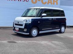 ムーヴキャンバス 中古車 ストライプスＧインパネシフト　プッシュスタートスイッチ　電子カードキー　カーナビ　電動パーキングブレーキ　両側電動スライドドア　ハイビームアシスト　レーンキープアシスト　衝突被害軽減システム　ＡＢＳ