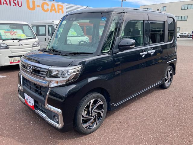タントカスタムＲＳ　トップエディションＶＳ　ＳＡIII１５インチアルミホイール　大型エアロバンパー　ＬＥＤヘッドランプ　オート格納式カラードドアミラー　本革巻ステアリングホイール　両側パワースライドドア（静岡県）の中古車
