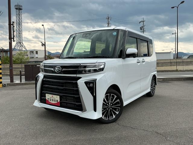 タントカスタムＲＳ４ＷＤ　ＣＶＴ　ターボ　純正ナビ　ドライブレコーダー　パノラマモニター　両側電動スライドドア（長野県）の中古車