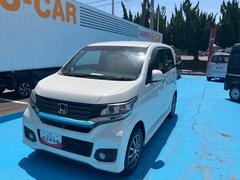 Ｎ−ＷＧＮカスタム 中古車 Ｇ４ＷＤ　ＣＶＴ　６６０ｃｃ　クルーズコントロール　ディスプレイオーディオ　バックモニター　ディスチャージヘッドランプ　革巻きステアリング　オートエアコン　シートヒーター　ＵＶカットフロントガラス
