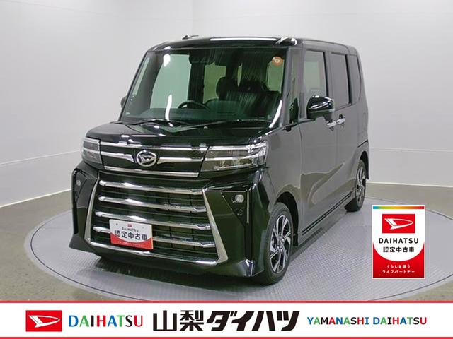 タントカスタムXリミテッド 純正ナビ パノラマモニタースマートアシスト・LEDヘッドライト・14インチアルミホイール・両側パワースライドドア・USBソケット・運転席助手席シートヒーター・レザー調Xフルファブリックシート(山梨県)の中古車
