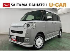 ムーヴキャンバス 中古車 ストライプスＧ　走行４２５７キロ　クリアランスソナー一年保証・走行距離無制限　サイドエアバック　オートマチックハイビーム　オートライト　ＬＥＤヘッドライト　ベンチシート　シートヒーター　両側電動スライドドア