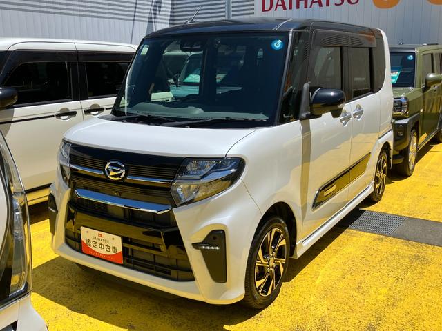 タントカスタムＸ１４インチアルミホイール　大型エアロバンパー　フルＬＥＤヘッドランプ　オート格納式カラードドアミラー　両側パワースライドドア　キーフリーシステム　プッシュボタンスタート（静岡県）の中古車