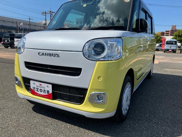 ムーヴキャンバスストライプスＧＥＴＣ　ワンオーナー　スマートキー　キーフリー　エアバック　ＡＢＳ　ナビＴＶ（山口県）の中古車