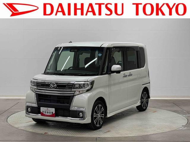 タントカスタムRS トップエディションSAIII 8インチナビ保証1年間・距離無制限付き ETC 前後ドラレコ リヤコーナーセンサー 後席モニター 両側電動スライドドア HDMI接続 USB入力端子 アイドリングストップ オートハイビーム シートヒーター(東京都)の中古車