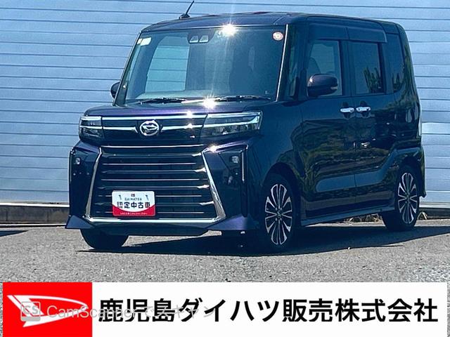 タントカスタムRSターボ車 インパネシフト プッシュスタートスイッチ 電子カードキー 両側電動スライドドア カーナビ バックモニター 車線逸脱警報 アルミホイール ABS 衝突被害軽減システム(鹿児島県)の中古車