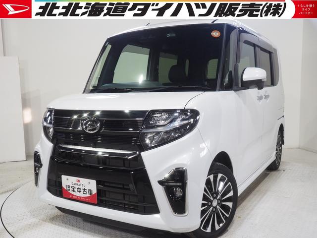 タントカスタムＲＳ４ＷＤ　ターボ　両側パワースライドドア　ダイハツ純正ナビ　パノラマモニター　リモコンエンジンスターター　ドライブレコーダー　ＥＴＣ車載器　運転席助手席シートヒーター　オートエアコン　ＬＥＤヘッドライト（北海道）の中古車
