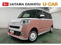 ムーヴキャンバス 中古車 ストライプスＧターボ　走行９３７５キロ／ナビ／ドラレコ一年保証・走行距離無制限走行９３７５キロ　フルセグナビ　ブルートゥース　全周囲カメラ　ドラレコ　ＥＴＣ　クリアランスソナー　オートライト　ＬＥＤヘッドライト　シートヒーター　両側電動スライドドア