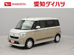 ムーヴキャンバス 中古車 Ｘリミテッドメイクアップ　ＳＡＩＩＩ　純正８インチナビ衝突軽減ブレーキ　プッシュボタンスタート　アイドリングストップ　電動格納ドアミラー　両側電動スライドドア　全周囲カメラ　ドライブレコーダー　オートエアコン