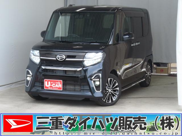タントカスタムＲＳ　　　純正９型ナビ　バックカメラ　１年間無料保証両側パワースライドドア　コーナーセンサー　電格ミラー　オートエアコン　ＤＶＤ再生　ＥＴＣ　Ｂｌｕｅｔｏｏｔｈ　地デジ　ＵＳＢ入力　シートヒータ　前後ドラレコ　キーフリー　車内イルミネーション（三重県）の中古車