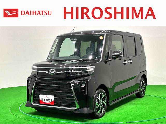 タントカスタムXLEDオートライト パワースライドドアウェルカムオープン機能 電動パーキングブレーキ 運転席助手席シートヒーター アルミホイール キーフリーシステム オート電動格納式ドアミラー(広島県)の中古車