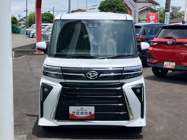 タントカスタムＸ１４インチアルミホイール　大型エアロバンパー　フルＬＥＤヘッドランプ　オート格納式カラードドアミラー　両側パワースライドドア　キーフリーシステム　プッシュボタンスタート（静岡県）の中古車
