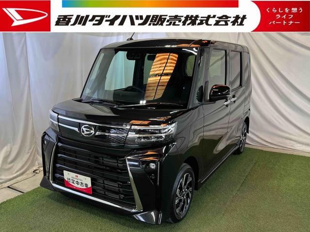 タントカスタムXリミテッドETC バックカメラ キーフリー ステアリングスイッチ クルコン サンシェード シートテーブル シートヒーター 両側パワースライドドア 認定中古車 CVT 660(香川県)の中古車