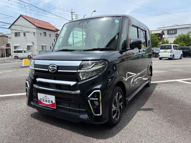 タントカスタムＸスタイルセレクション１４インチアルミホイール　大型エアロバンパー　フルＬＥＤヘッドランプ　オート格納式カラードドアミラー　両側パワースライドドア　ＴＦＴカラーマルチインフォメーションディスプレイ（静岡県）の中古車