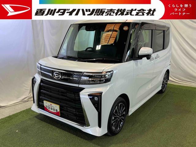 タントカスタムRSバックカメラ キーフリー シートヒーター ステアリングスイッチ サンシェード シートテーブル 両側パワースライドドア 認定中古車 CVT 660(香川県)の中古車