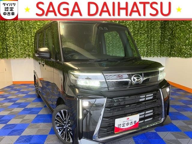 タントカスタムＲＳ両側電動スライドドア・プッシュボタンスタート・ステアリングスイッチ・オートエアコン・キーフリー・コーナーセンサー・ベンチシート・シートヒーター・パワーウィンドウ（佐賀県）の中古車