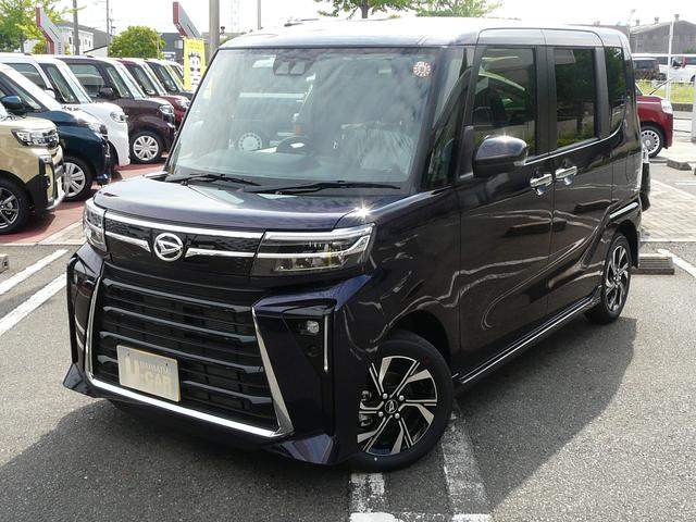 タントカスタムＸリミテッドキーフリーシステム　セキュリティアラーム　スモークガラス　走行距離５ｋｍ（福岡県）の中古車