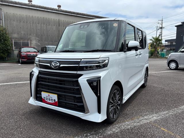 タントカスタムＲＳ１５インチアルミホイール　キーフリーシステム　プッシュボタンスタート　オートエアコン（プッシュ式）　フルＬＥＤヘッドランプ　オート格納式カラードドアミラー　本革巻ステアリングホイール（静岡県）の中古車