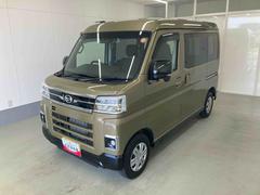 アトレー 中古車 ＲＳ衝突被害軽減ブレーキ　横滑り防止装置　オートマチックハイビーム　アイドリングストップ　ステアリングスイッチ　オートライト　キーフリーシステム　オートエアコン　両側電動スライドドア　純正ホイールキャップ