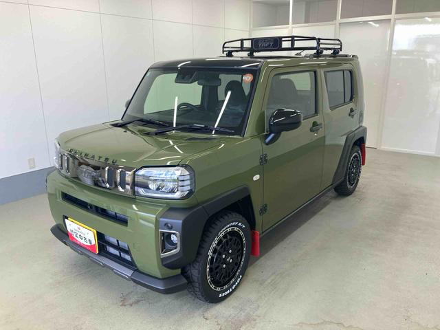 タフトＧターボダーククロムベンチャー　ＹＯＵ　ｓｔｙｌｅ　ｐａｃｋ衝突被害軽減ブレーキ　横滑り防止装置　オートマチックハイビーム　アイドリングストップ　ステアリングスイッチ　オートライト　キーフリーシステム　オートエアコン　クルーズコントロール　ルーフキャリア（岐阜県）の中古車