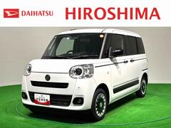 ムーヴキャンバス 中古車 セオリーＧターボ　４ＷＤ　９インチディスプレイオーディオＬＥＤヘッドランプ・フォグランプ　電動パーキングブレーキ　プッシュボタンスタート　セキュリティアラーム　バックカメラ　両側パワースライドドアウエルカムオープン機能　オート電動格納式ドアミラー