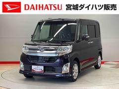 タント 中古車 カスタムＸ　トップエディションＳＡ軽減ブレーキ　ナビ　キーフリーシステム　盗難防止　電格ミラー　ベンチシ−ト　ＬＥＤライト　アルミ　スマ−トキ−　助手席エアバッグ　禁煙車　ＡＢＳ　ワンオ−ナ−