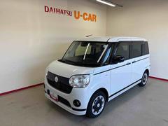 ムーヴキャンバス 中古車 ＧブラックアクセントＶＳ　ＳＡＩＩＩ４ＷＤ　純正ナビ　パノラマモニター　ステアリングスイッチ　ＬＥＤヘッドランプ／フォグランプ　ドライブレコーダー　リモコンエンジンスターター　両側電動スライドドア　フロントシールドディアイサー