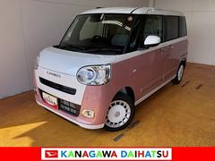 ムーヴキャンバス 中古車 ストライプスＧサポカーＳワイド適合　パノラマモニター対応　ＵＳＢ接続端子　電動パーキングブレーキ　シートヒーター　両側オートスライドドア　Ｐスタート　ホッとカップホルダー　キーフリー
