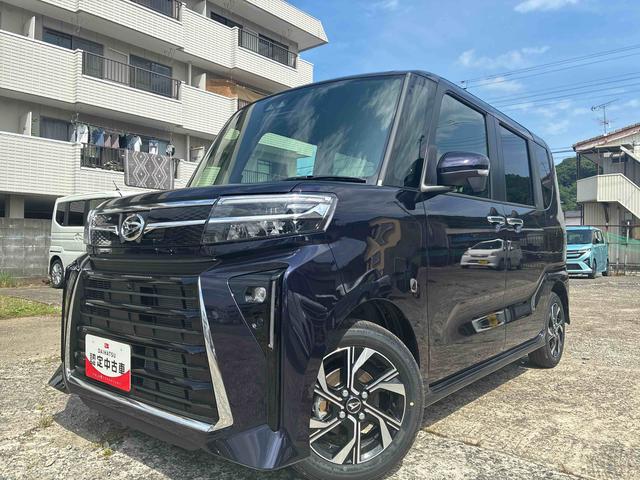 タントカスタムXリミテッド2WD 660cc ETC 衝突被害軽減ブレーキ 横滑り防止装置 ABS アイドリングストップ プッシュボタンスタート 両側電動スライドドア オートライト クルーズコントロール 前席シートヒーター(福島県)の中古車