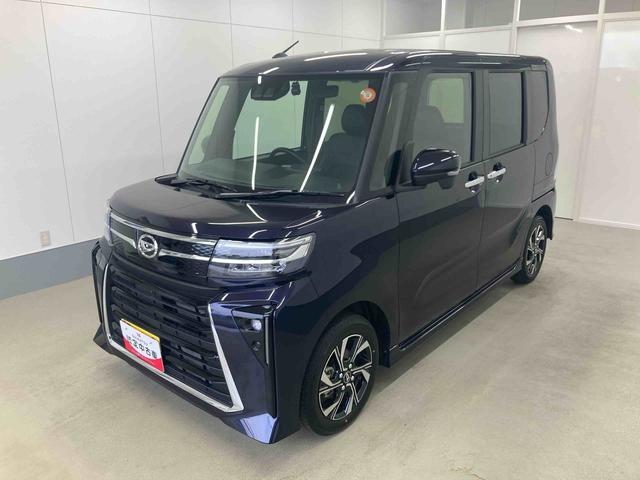 タントカスタムＸリミテッド衝突被害軽減ブレーキ　横滑り防止装置　オートマチックハイビーム　アイドリングストップ　ステアリングスイッチ　オートライト　キーフリーシステム　オートエアコン　両側電動スライドドア　純正アルミホイール（岐阜県）の中古車