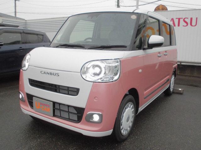 ムーヴキャンバスストライプスＧＲ７年式　届出済み未使用車　キーフリー　２ｋｍ（福岡県）の中古車