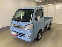 ハイゼットトラック 中古車 エクストラＳＡＩＩＩｔ衝突被害軽減ブレーキ　横滑り防止装置　キーレス　エアコン　エアバッグ　パワーウィンドウ　バイザー　マット　ナビ　ドライブレコーダー　パートタイム４ＷＤ　ＡＴ　スペアタイヤ　ＬＥＤ　フロントメッキ