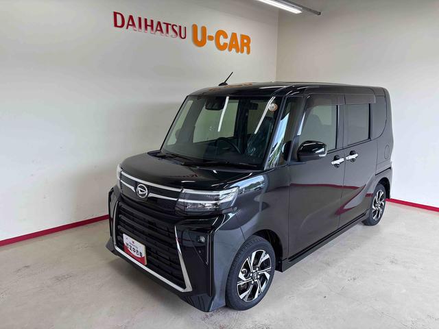 タントカスタムXバックカメラ ステアリングスイッチ LEDヘッドランプ/フォグランプ 簡易リモコンエンジンスターター 両側電動スライドドア 両側シートヒーター コーナーセンサー 電動パーキングブレーキ ETC(秋田県)の中古車
