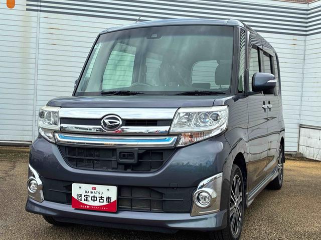 タントカスタムＲＳ　トップエディションＳＡIIターボ車　インパネシフト　プッシュスタートスイッチ　電子カードキー　両側電動スライドドア　諸突軽減ブレーキ　車線逸脱防止　ＡＢＳ　アルミホイール（鹿児島県）の中古車