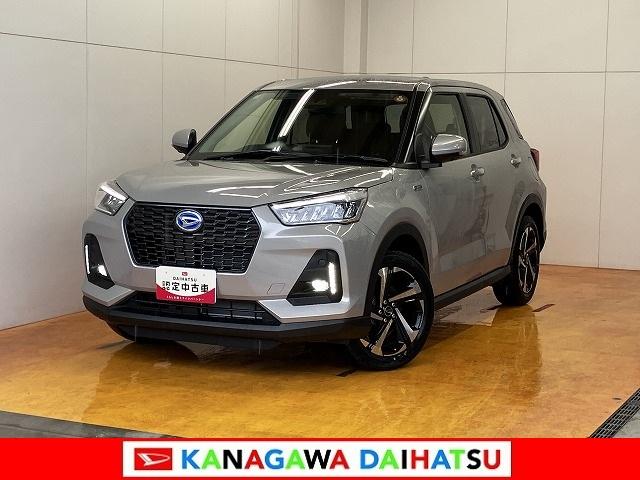 ロッキープレミアムG HEV Bカメラ ACC S−PDLサポカーSワイド適合 パノラマモニター対応 Bカメラ ステアリングスイッチ 全車速追従機能付ACC ディスプレイオーディオ Pスタート 電動パーキングブレーキ シートヒーター キーフリー(神奈川県)の中古車