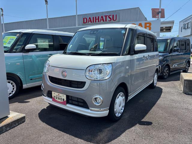 ムーヴキャンバスＧメイクアップＶＳ　ＳＡIII１４インチフルホイールキャップ　ＬＥＤヘッドランプ　キーフリーシステム　両側パワースライドドア　オートエアコン（プッシュ式）　オートライト　置きラクボックス（静岡県）の中古車