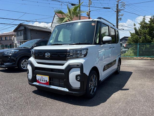 タントファンクロス１４インチアルミホイール　フルＬＥＤヘッドランプ　オート格納式カラードドアミラー　両側パワースライドドア　キーフリーシステム　プッシュボタンスタート（静岡県）の中古車