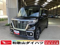 スペーシアカスタム 中古車 ハイブリッドＸＳターボ軽自動車　衝突安全ボディ　衝突被害軽減ブレーキ　プッシュスタートボタン　両側電動スライドドア　オートエアコン　純正ナビ　パノラマ対応カメラ　シートヒーター　ＥＴＣ車載器　ドライブレコーダー