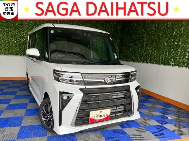 タントカスタムX両側電動スライドドア・プッシュボタンスタート・ステアリングスイッチ・オートエアコン・キーフリー・コーナーセンサー・シートヒーター・全周囲カメラ対応・パワーウィンドウ(佐賀県)の中古車