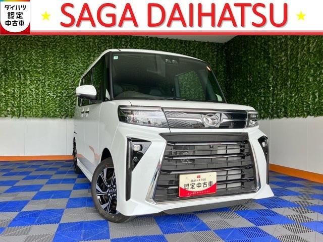 タントカスタムＸ両側電動スライドドア・プッシュボタンスタート・ステアリングスイッチ・オートエアコン・キーフリー・コーナーセンサー・シートヒーター・パワーウィンドウ（佐賀県）の中古車