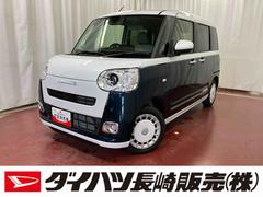 ムーヴキャンバス 中古車 ストライプスＧ届出済未使用車　元展示車　衝突被害軽減システム　禁煙車　スマートキー　プッシュスタート　シートヒーター　両側電動スライドドア　ＬＥＤヘッドランプ　電動パーキングブレーキ　車線逸脱警報　ベンチシート