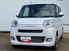 ムーヴキャンバス 中古車 セオリーＧインパネシフト　プッシュスタートスイッチ　電子カードキー　電動パーキングブレーキ　両側電動スライドドア　シートヒーター　ディスプレイオーディオ　衝突被害軽減システム　レーンアシスト　ＡＢＳ
