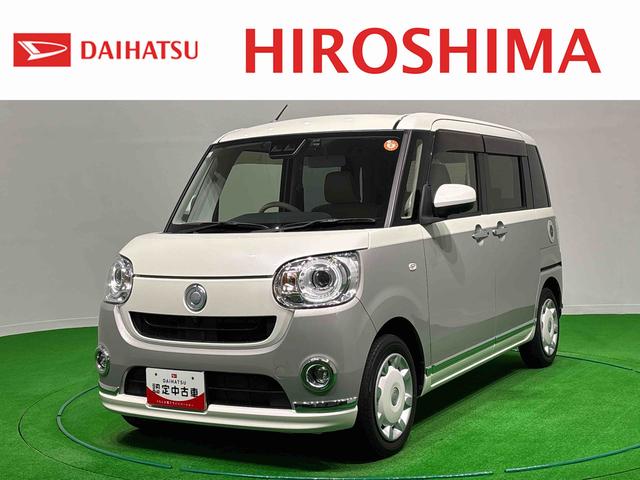 ムーヴキャンバスＧメイクアップＶＳ　ＳＡIII　純正ナビ　ドラレコ　ＥＴＣＬＥＤヘッドランプ・フォグランプ　置き楽ボックス　オートライト　プッシュボタンスタート　セキュリティアラーム　パノラマモニター　両側パワースライドドア　運転席シートヒーター　衝突回避支援システム（広島県）の中古車